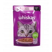 WHISKAS пауч за котки със сьомга -  85 гр.